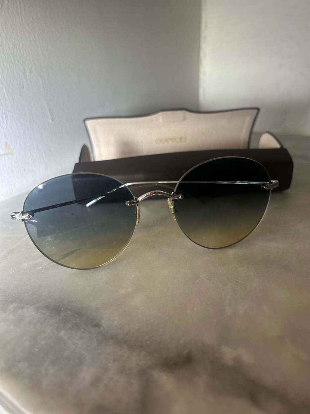 Oliver Peoples Coliena OV1264S Rimless Gradient Sunglasses
